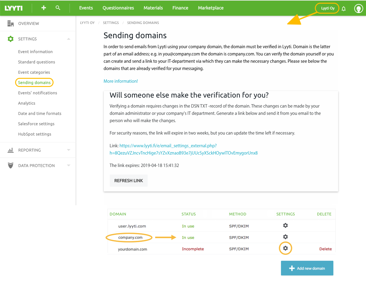 ses domain verification